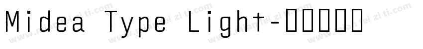 Midea Type Light字体转换